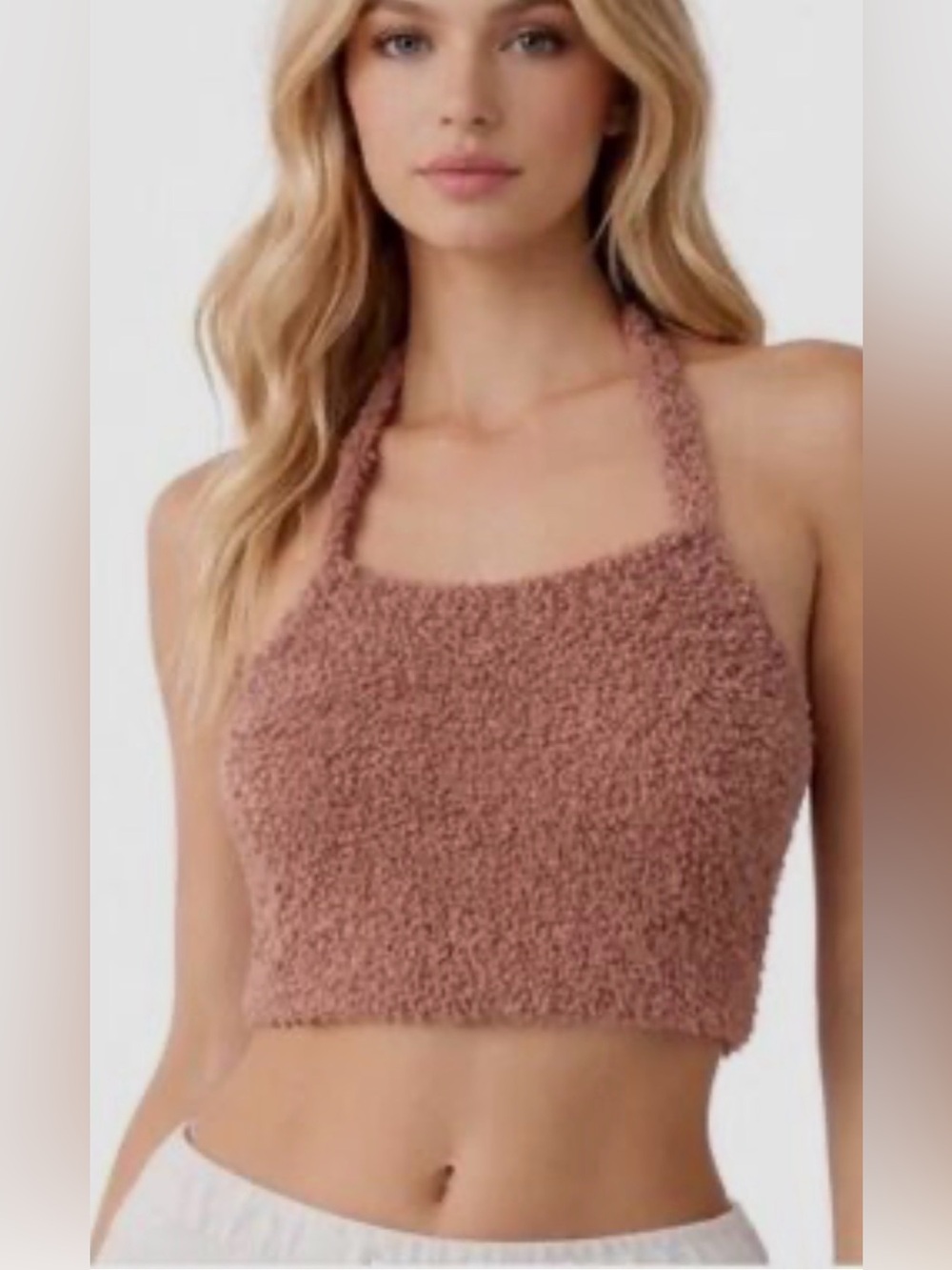 SKIMS cozy knit halter